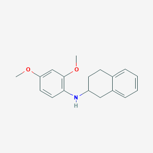 molecular formula C18H21NO2 B5124116 N-(2,4-dimethoxyphenyl)-1,2,3,4-tetrahydronaphthalen-2-amine 