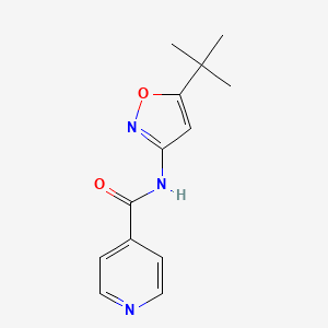 molecular formula C13H15N3O2 B5124123 N-(5-tert-butyl-1,2-oxazol-3-yl)pyridine-4-carboxamide 