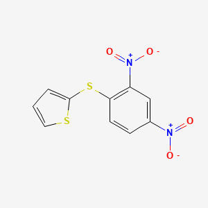 molecular formula C10H6N2O4S2 B5124176 2-[(2,4-dinitrophenyl)sulfanyl]thiophene CAS No. 22552-36-9