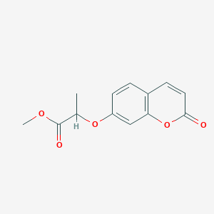 molecular formula C13H12O5 B5124253 methyl 2-[(2-oxo-2H-chromen-7-yl)oxy]propanoate 