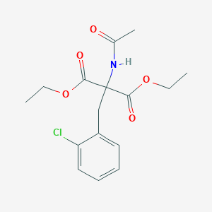 molecular formula C16H20ClNO5 B5124283 Diethyl 2-acetamido-2-[(2-chlorophenyl)methyl]propanedioate CAS No. 5440-50-6