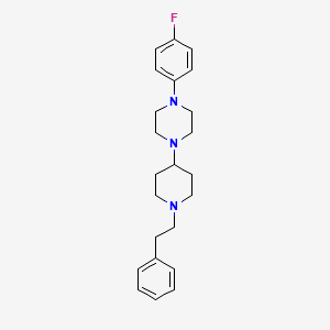 molecular formula C23H30FN3 B5124298 1-(4-Fluorophenyl)-4-[1-(2-phenylethyl)piperidin-4-yl]piperazine 