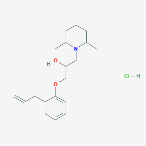 molecular formula C19H30ClNO2 B5124337 1-(2,6-dimethylpiperidin-1-yl)-3-(2-prop-2-enylphenoxy)propan-2-ol;hydrochloride 