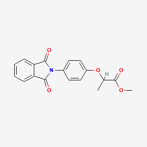 molecular formula C18H15NO5 B5124419 Methyl 2-[4-(1,3-dioxoisoindol-2-yl)phenoxy]propanoate 