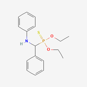 molecular formula C17H22NO2PS B5124442 O,O-Diethyl [phenyl(phenylamino)methyl]phosphonothioate 