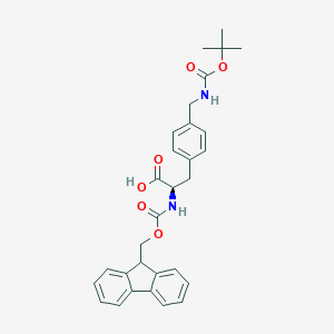 molecular formula C30H32N2O6 B051245 Fmoc-D-4-aminomethylphenylalanine(boc) CAS No. 268731-06-2