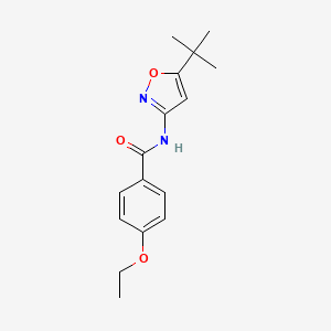 molecular formula C16H20N2O3 B5124662 N~1~-[5-(tert-butyl)-3-isoxazolyl]-4-ethoxybenzamide 
