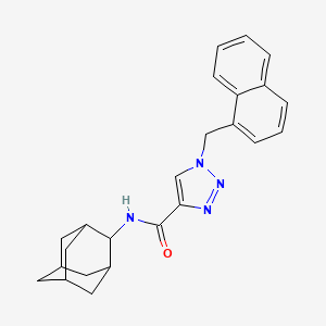 molecular formula C24H26N4O B5124745 N-2-adamantyl-1-(1-naphthylmethyl)-1H-1,2,3-triazole-4-carboxamide 