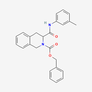 molecular formula C25H24N2O3 B5124872 benzyl 3-{[(3-methylphenyl)amino]carbonyl}-3,4-dihydro-2(1H)-isoquinolinecarboxylate 