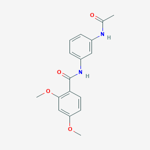 molecular formula C17H18N2O4 B5125153 N-(3-acetamidophenyl)-2,4-dimethoxybenzamide 