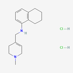 molecular formula C17H26Cl2N2 B5125384 N-[(1-methyl-3,6-dihydro-2H-pyridin-4-yl)methyl]-5,6,7,8-tetrahydronaphthalen-1-amine;dihydrochloride 