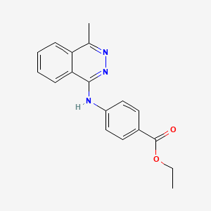 molecular formula C18H17N3O2 B5125563 Ethyl 4-[(4-methylphthalazin-1-yl)amino]benzoate 