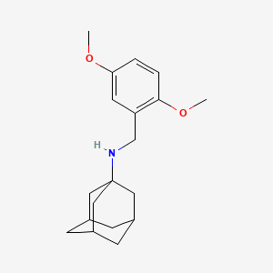 molecular formula C19H27NO2 B5125581 N-[(2,5-dimethoxyphenyl)methyl]adamantan-1-amine 