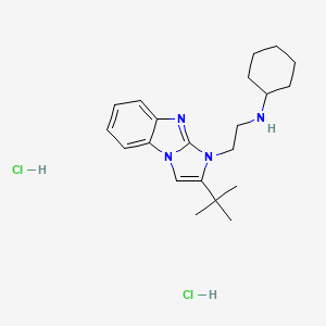molecular formula C21H32Cl2N4 B5125653 N-[2-(2-tert-butylimidazo[1,2-a]benzimidazol-3-yl)ethyl]cyclohexanamine;dihydrochloride 