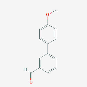 molecular formula C14H12O2 B051257 4'-Methoxy-[1,1'-biphenyl]-3-carbaldehyde CAS No. 118350-17-7