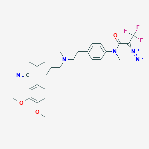 molecular formula C29H36F3N5O3 B051259 Dim-valeronitrile CAS No. 124562-84-1