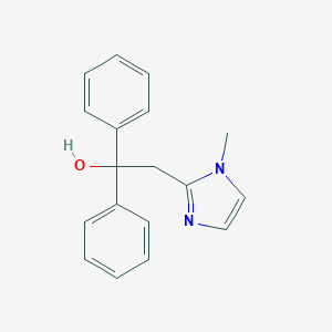 molecular formula C18H18N2O B512608 2-(1-Methylimidazol-2-yl)-1,1-diphenylethanol CAS No. 59023-30-2