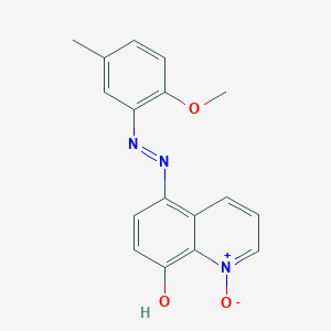 molecular formula C17H15N3O3 B512612 5-[(2-Methoxy-5-methylphenyl)diazenyl]-8-quinolinol 1-oxide 