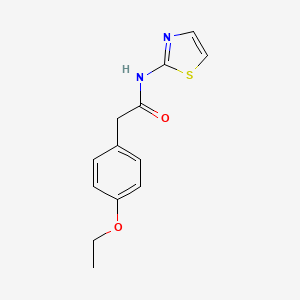 molecular formula C13H14N2O2S B5126224 2-(4-ethoxyphenyl)-N-(1,3-thiazol-2-yl)acetamide 