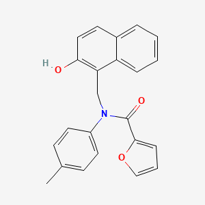 molecular formula C23H19NO3 B5126361 N-[(2-hydroxynaphthalen-1-yl)methyl]-N-(4-methylphenyl)furan-2-carboxamide 