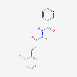 molecular formula C14H12ClN3O3 B5126591 N'-[2-(2-chlorophenoxy)acetyl]pyridine-3-carbohydrazide 