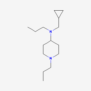 molecular formula C15H30N2 B5126614 N-(cyclopropylmethyl)-N,1-dipropyl-4-piperidinamine 
