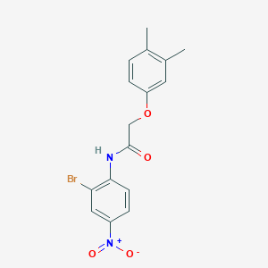 molecular formula C16H15BrN2O4 B5126691 N-(2-bromo-4-nitrophenyl)-2-(3,4-dimethylphenoxy)acetamide 