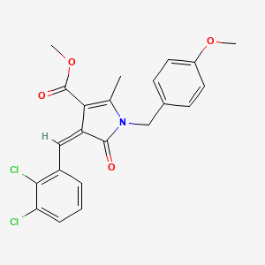 molecular formula C22H19Cl2NO4 B5126729 methyl (4Z)-4-(2,3-dichlorobenzylidene)-1-(4-methoxybenzyl)-2-methyl-5-oxo-4,5-dihydro-1H-pyrrole-3-carboxylate 
