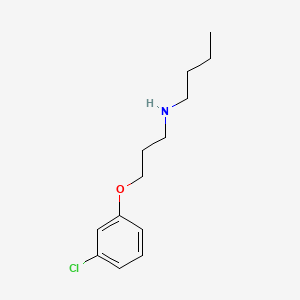 molecular formula C13H20ClNO B5126873 N-[3-(3-chlorophenoxy)propyl]butan-1-amine 
