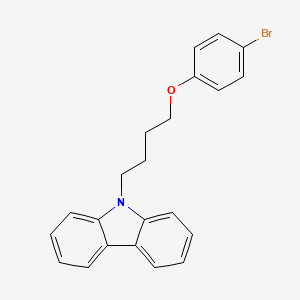 molecular formula C22H20BrNO B5126894 9-[4-(4-Bromophenoxy)butyl]carbazole 