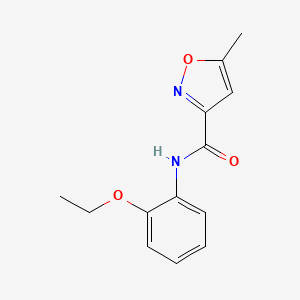 molecular formula C13H14N2O3 B5127017 N-(2-ethoxyphenyl)-5-methyl-1,2-oxazole-3-carboxamide 