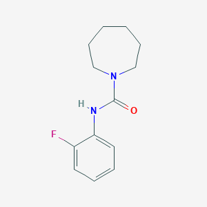 molecular formula C13H17FN2O B5127199 N-(2-fluorophenyl)azepane-1-carboxamide 