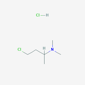 molecular formula C6H15Cl2N B051275 4-Chloro-N,N-dimethyl-2-butanamine Hydrochloride CAS No. 31412-48-3