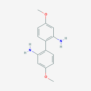 molecular formula C14H16N2O2 B512774 2'-Amino-4,4'-dimethoxy[1,1'-biphenyl]-2-ylamine CAS No. 54147-88-5