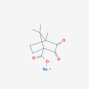 molecular formula C11H13NaO4 B5127757 sodium 4,7,7-trimethyl-2,3-dioxobicyclo[2.2.1]heptane-1-carboxylate 