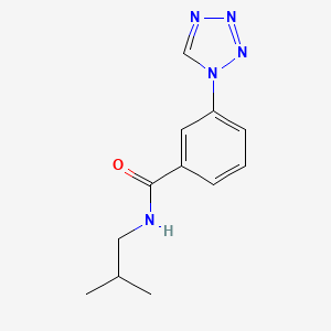 molecular formula C12H15N5O B5127908 N-(2-methylpropyl)-3-(1H-tetrazol-1-yl)benzamide 