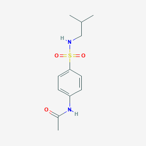 molecular formula C12H18N2O3S B512792 N-{4-[(isobutylamino)sulfonyl]phenyl}acetamide CAS No. 72225-62-8