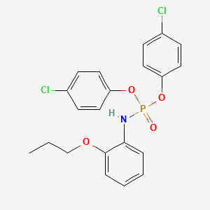 molecular formula C21H20Cl2NO4P B5128079 N-bis(4-chlorophenoxy)phosphoryl-2-propoxyaniline 