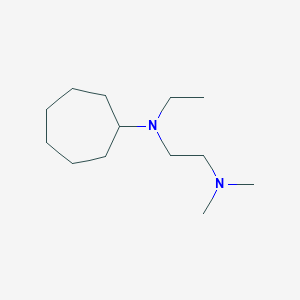 molecular formula C13H28N2 B5128239 N'-cycloheptyl-N'-ethyl-N,N-dimethylethane-1,2-diamine 