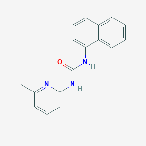 molecular formula C18H17N3O B5128448 N-(4,6-dimethyl-2-pyridinyl)-N'-1-naphthylurea 