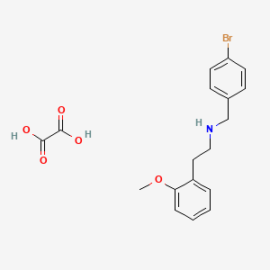molecular formula C18H20BrNO5 B5128475 N-(4-bromobenzyl)-2-(2-methoxyphenyl)ethanamine oxalate 
