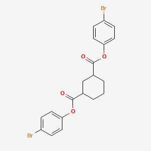 molecular formula C20H18Br2O4 B5128574 Bis(4-bromophenyl) cyclohexane-1,3-dicarboxylate 
