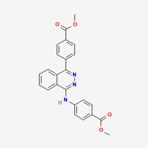 molecular formula C24H19N3O4 B5128834 Methyl 4-(4-{[4-(methoxycarbonyl)phenyl]amino}phthalazin-1-yl)benzoate 