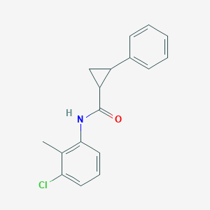 molecular formula C17H16ClNO B5129111 N-(3-chloro-2-methylphenyl)-2-phenylcyclopropane-1-carboxamide 