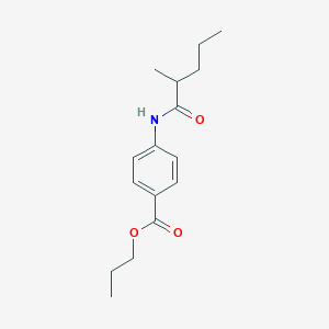 molecular formula C16H23NO3 B5129147 Propyl 4-(2-methylpentanamido)benzoate 