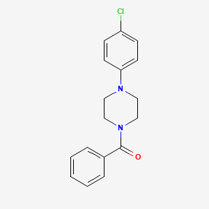 molecular formula C17H17ClN2O B5129340 [4-(4-CHLOROPHENYL)PIPERAZINO](PHENYL)METHANONE 