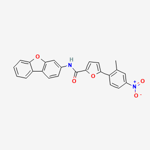 molecular formula C24H16N2O5 B5129629 N-dibenzofuran-3-yl-5-(2-methyl-4-nitrophenyl)furan-2-carboxamide 