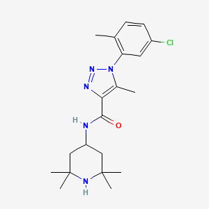 molecular formula C20H28ClN5O B5129695 1-(5-chloro-2-methylphenyl)-5-methyl-N-(2,2,6,6-tetramethylpiperidin-4-yl)-1H-1,2,3-triazole-4-carboxamide 