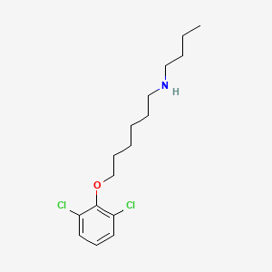 molecular formula C16H25Cl2NO B5129706 N-butyl-6-(2,6-dichlorophenoxy)hexan-1-amine 