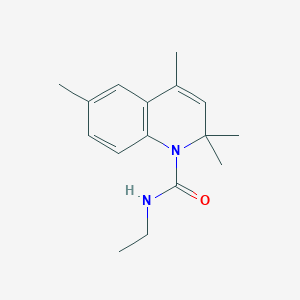 molecular formula C16H22N2O B5129741 N-ethyl-2,2,4,6-tetramethylquinoline-1-carboxamide 